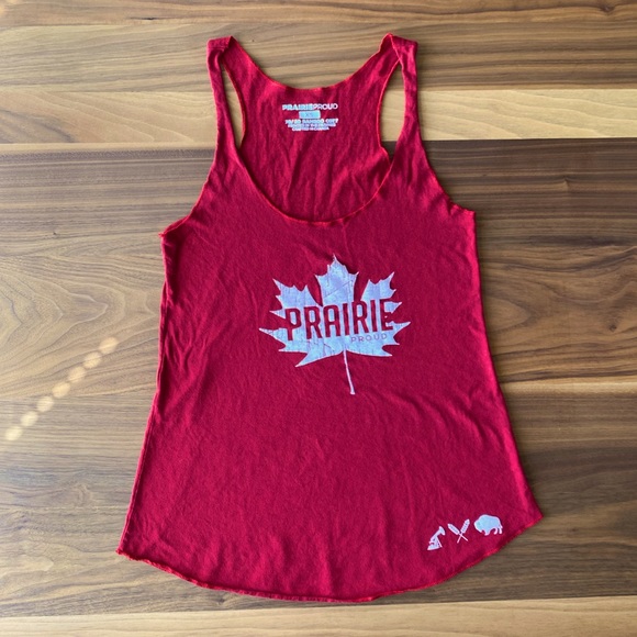 Prairie Proud Canada Maple Leaf Red Tank Top - Picture 5 of 5